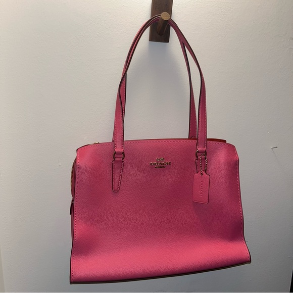 Coach Pink Tatum Carryall Tote - Picture 3 of 6